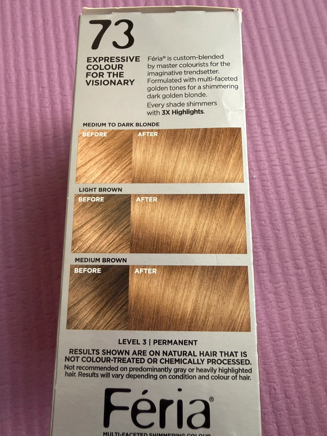 NEW⚽️L'Oréal Paris Féria 73 Golden Sunset Hair Color - photo 3