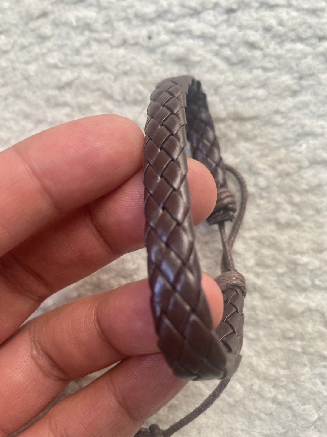 Brown Braided Leather Bracelet ⚽️