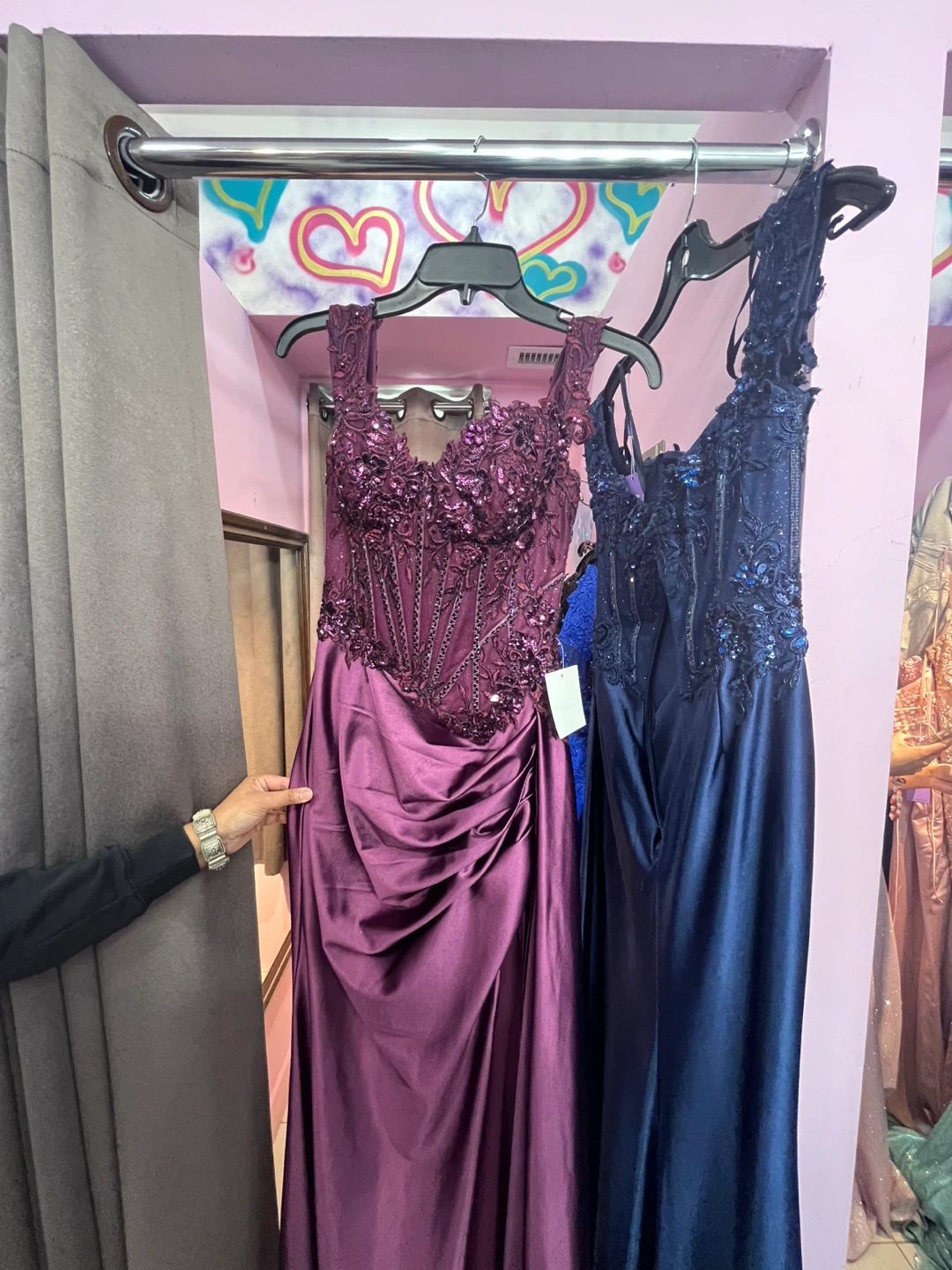 Norma Reed Purple Corset Evening Gown - photo 2