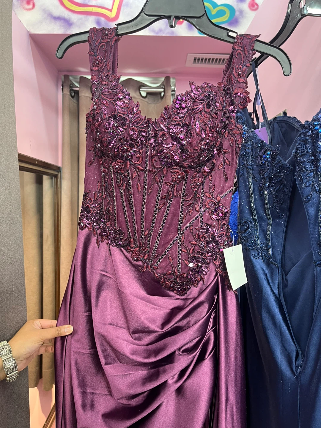 Norma Reed Purple Corset Evening Gown - photo 3