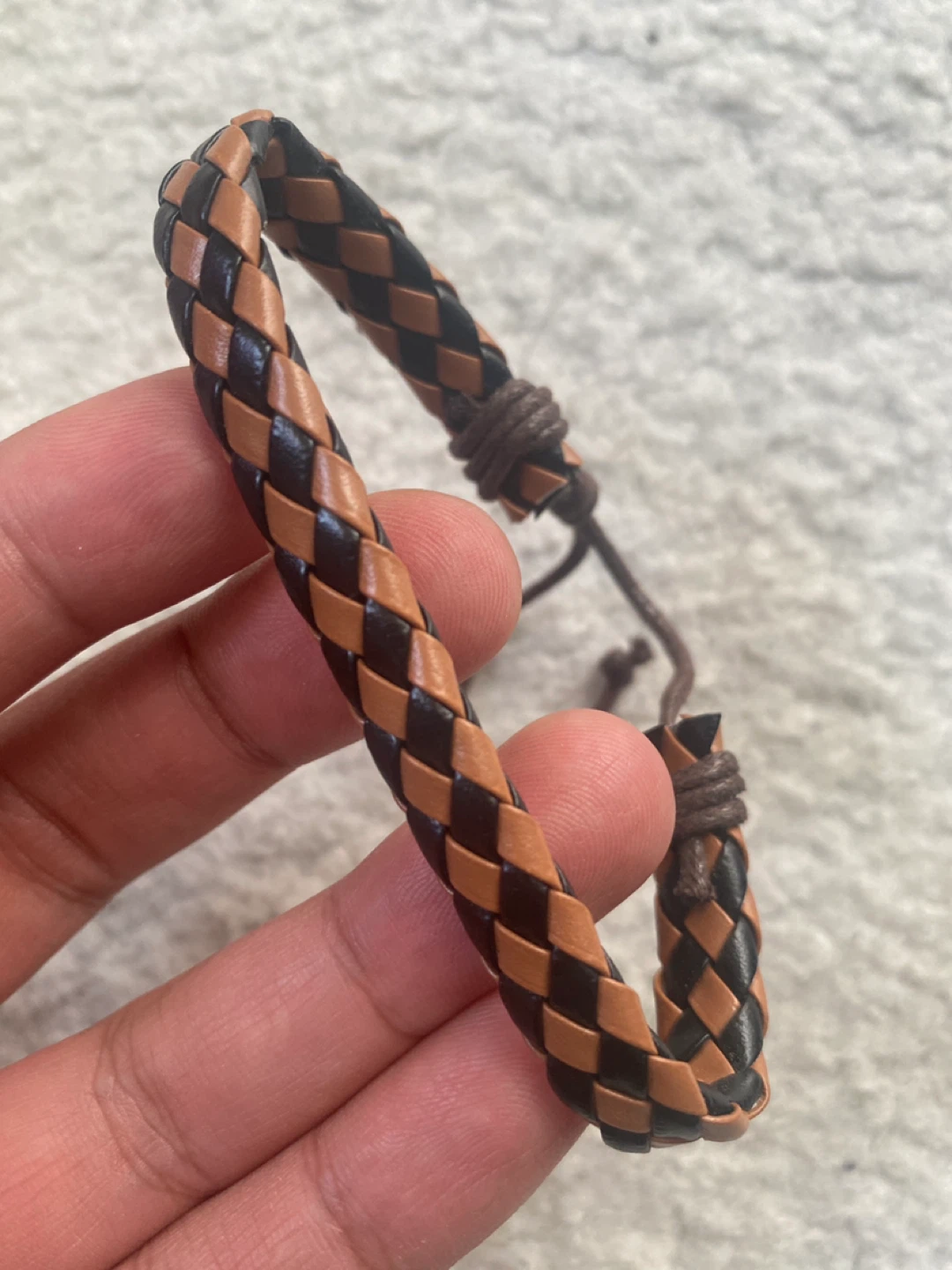 Braided Leather Bracelet ⚽️ Brown and Black