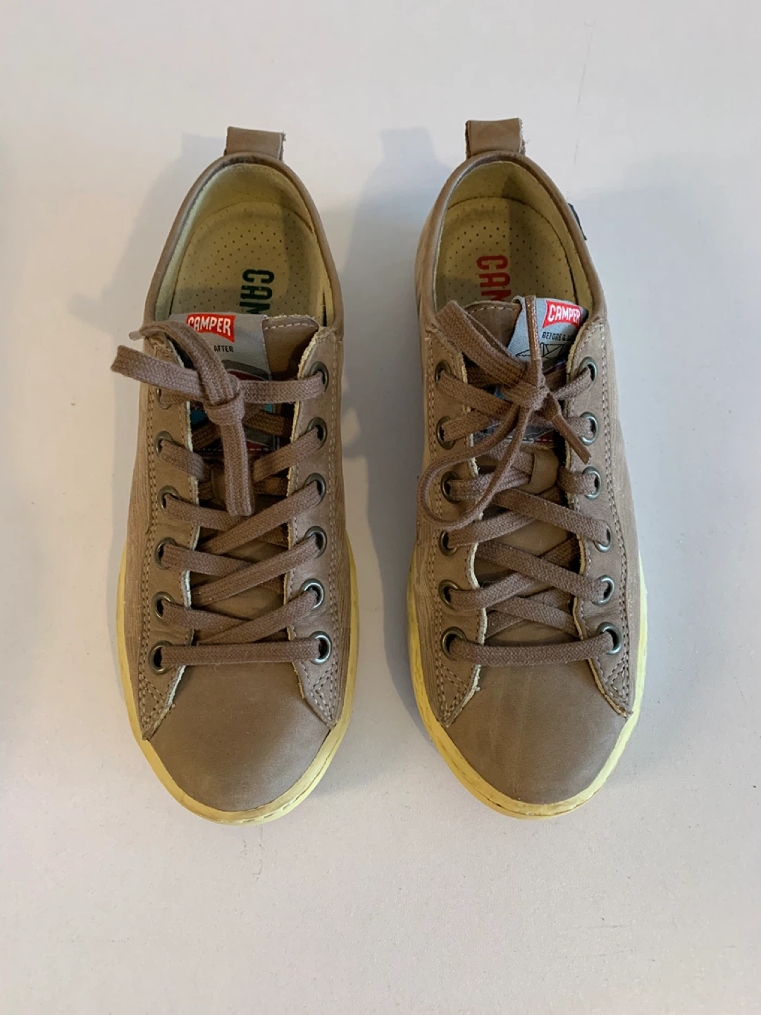 ⚽️ Camper Women's Brown Textile Sneakers - photo 4