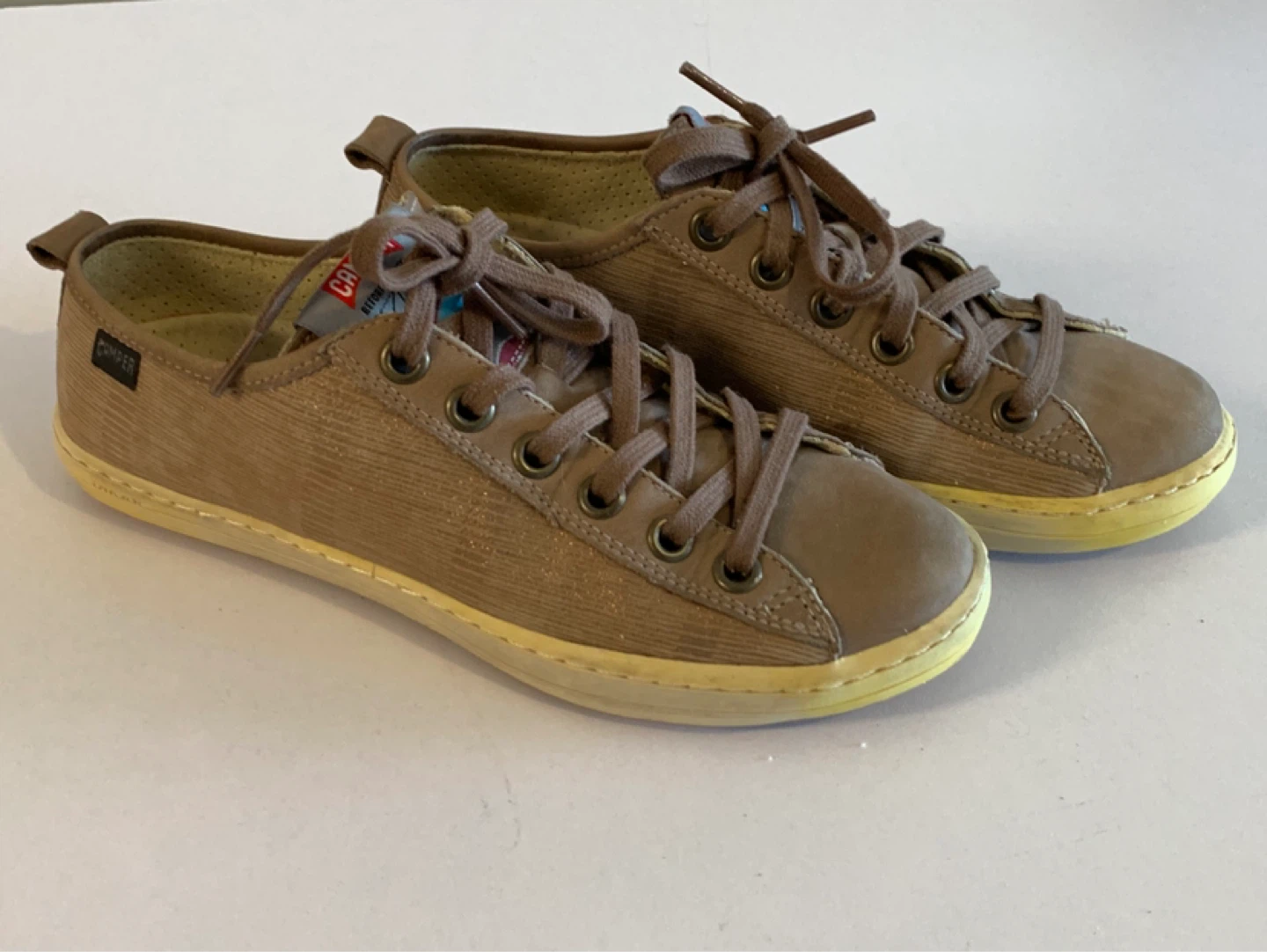 ⚽️ Camper Women's Brown Textile Sneakers