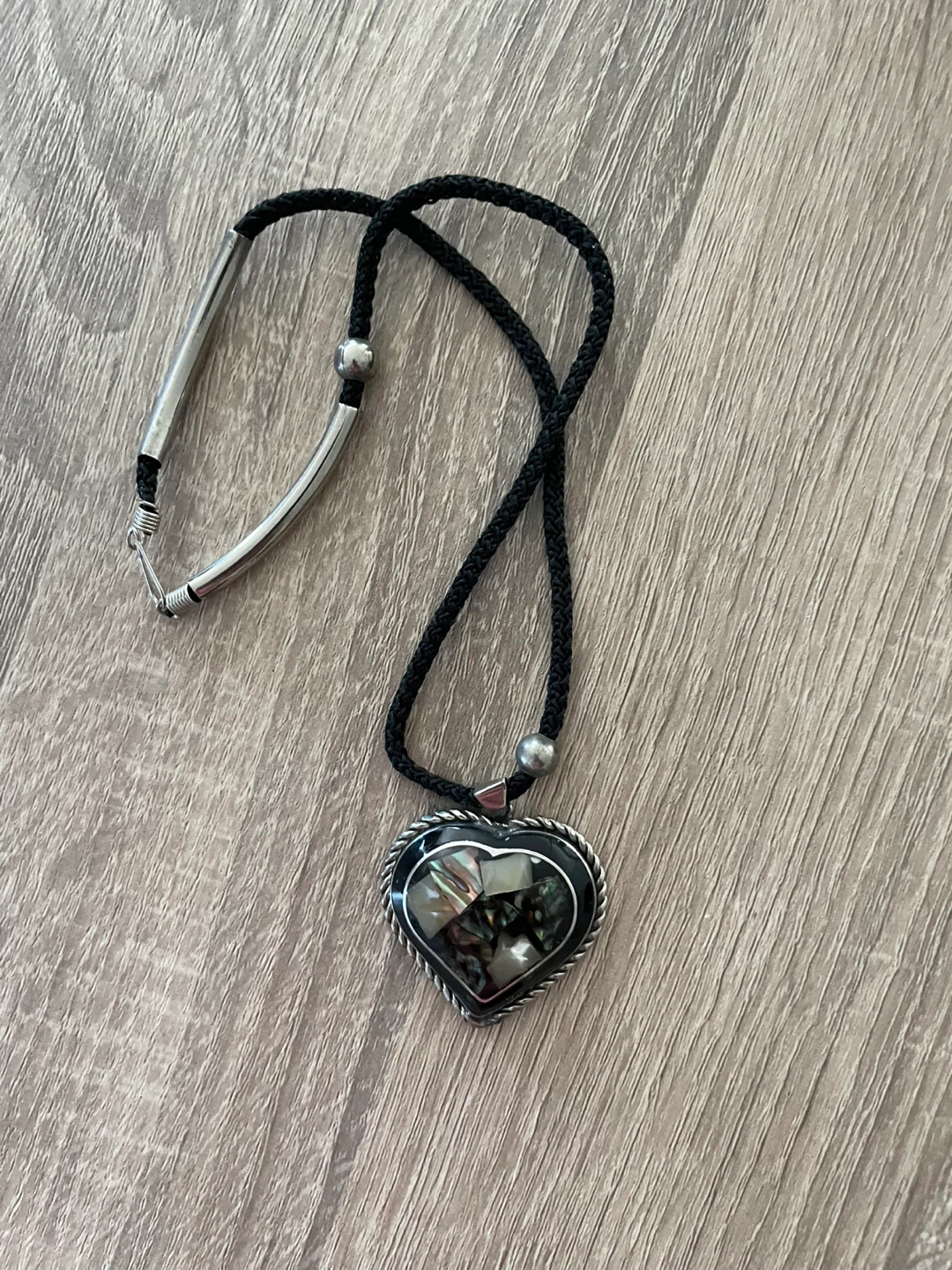 ⚽️Heart Pendant Necklace with Braided Cord