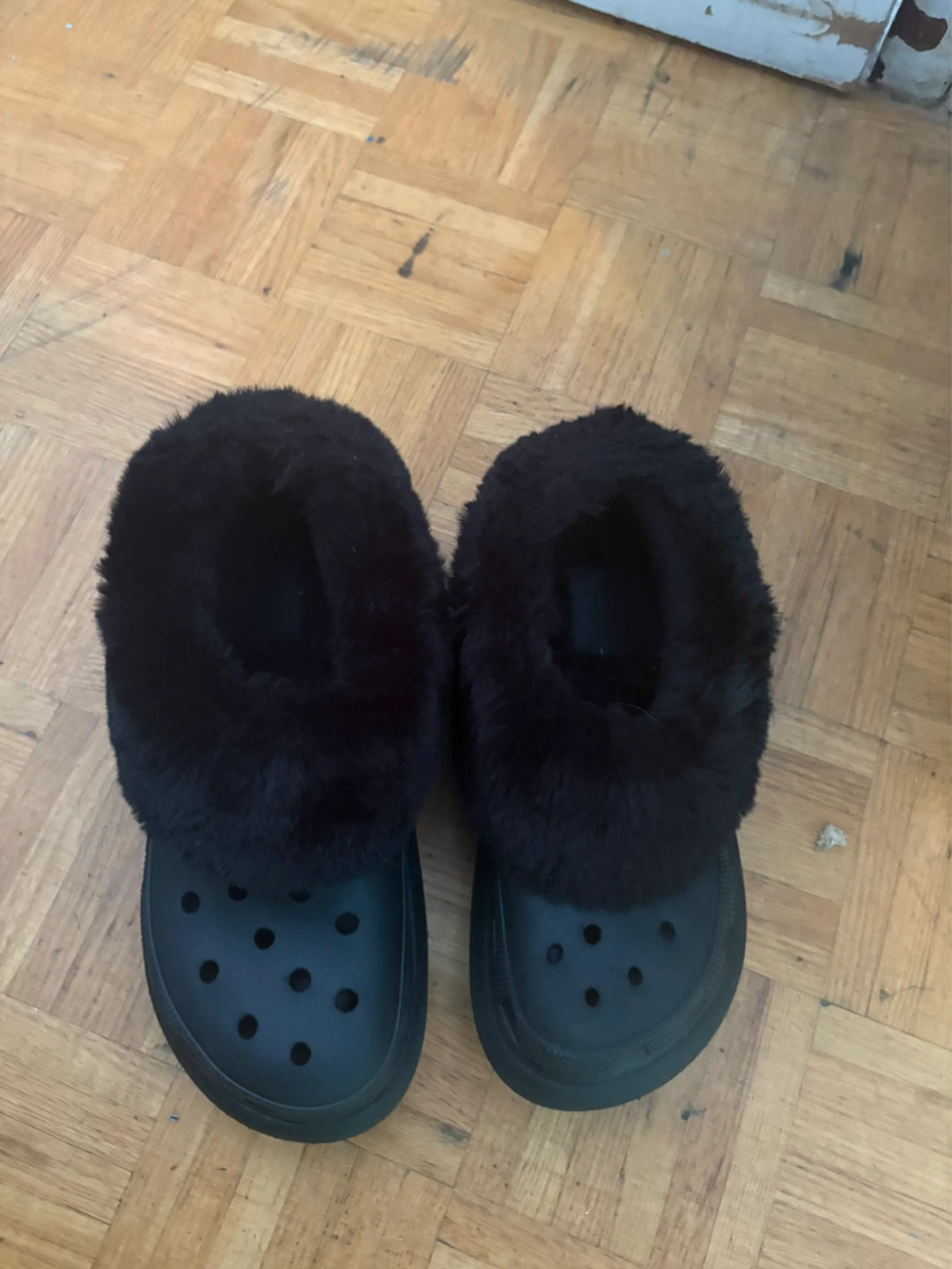 Black Crocs with Fur Lining - photo 3