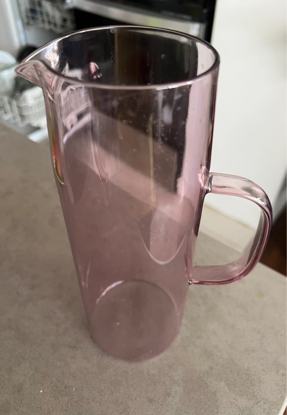 Pink Glass Pitcher⚽️