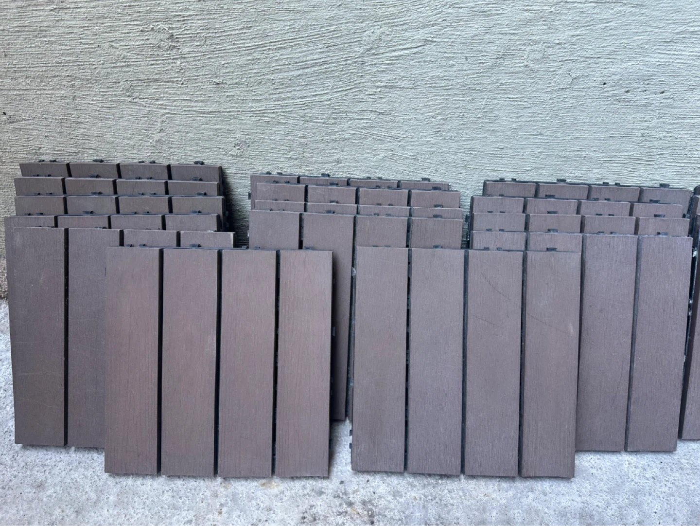 85 Composite Interlocking Deck Tiles 12x12” EA (85 s ft) Brown - photo 2