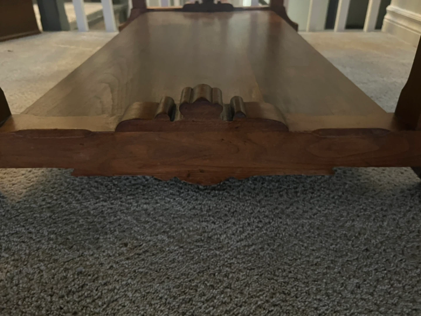 ⚽️Vintage cherrywood Mission style console table or writing desk - photo 4