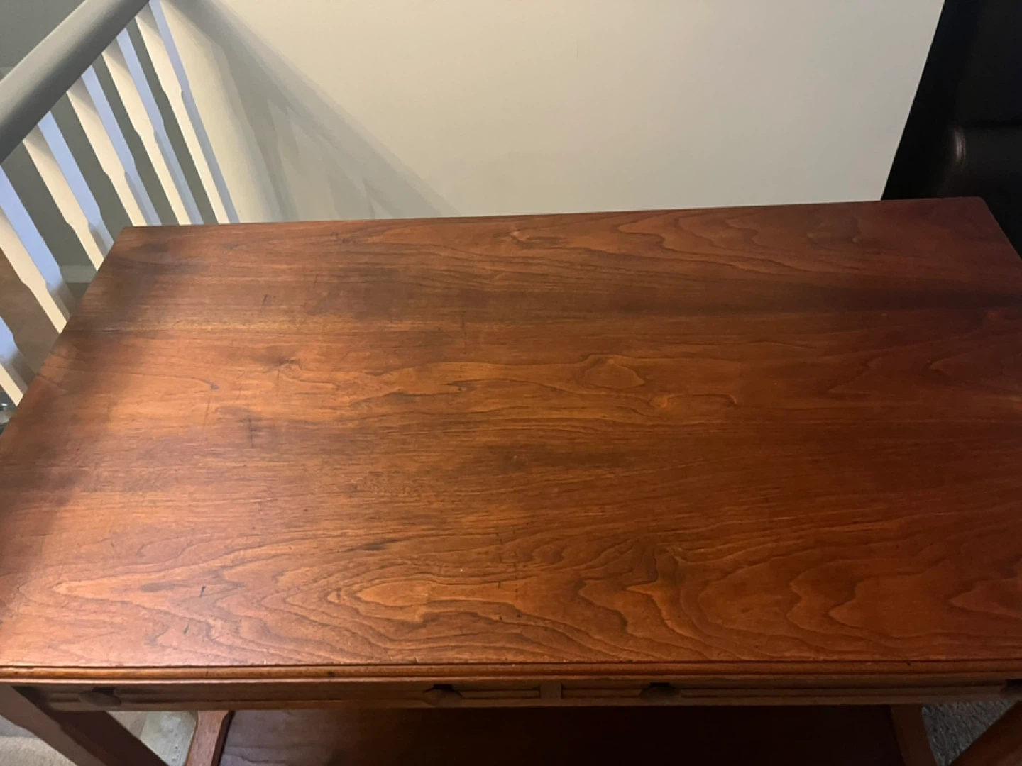 ⚽️Vintage cherrywood Mission style console table or writing desk - photo 3