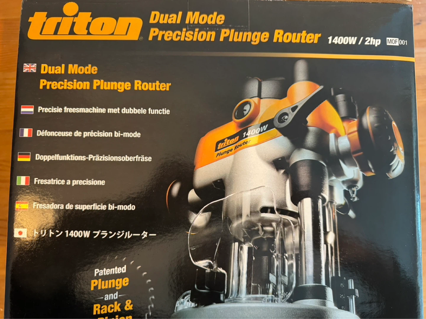 Triton Dual Mode Precision Plunge Router 1400W - photo 2