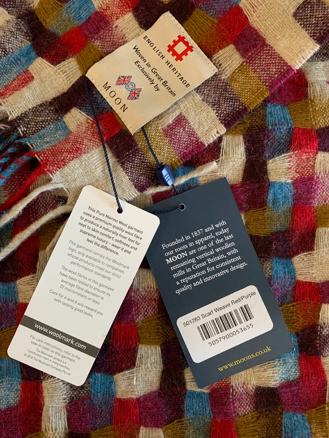 ⚽️ Abraham MOON Pure Merino Wool Scarf - photo 3