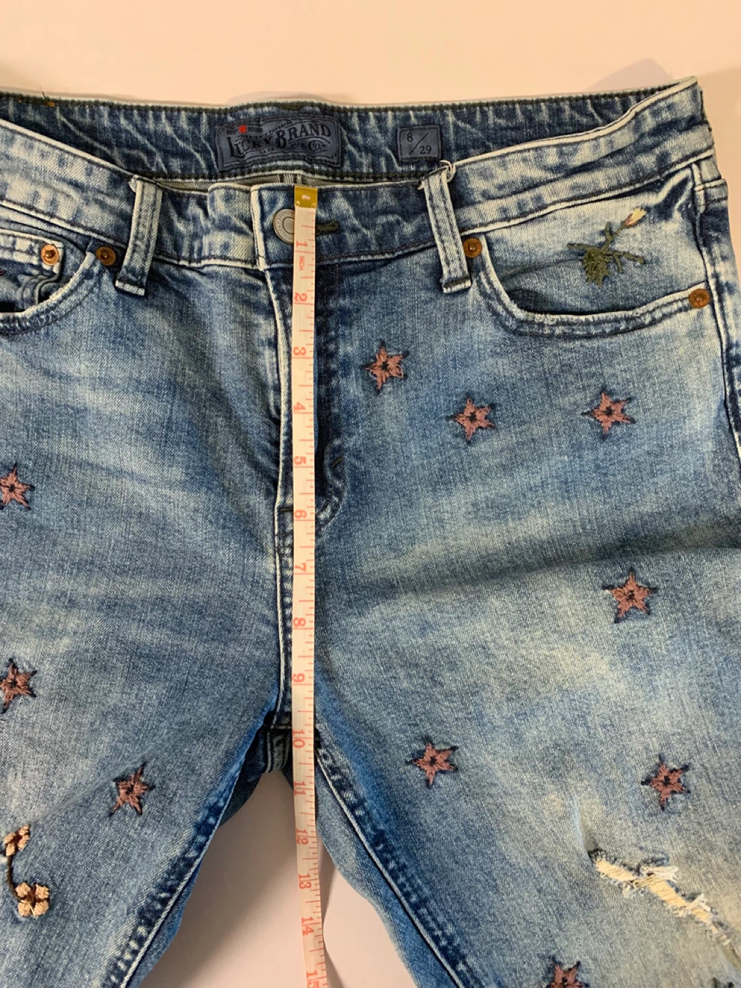 ⚽️ Lucky Brand Embroidered Jeans Size 8/29 - photo 5