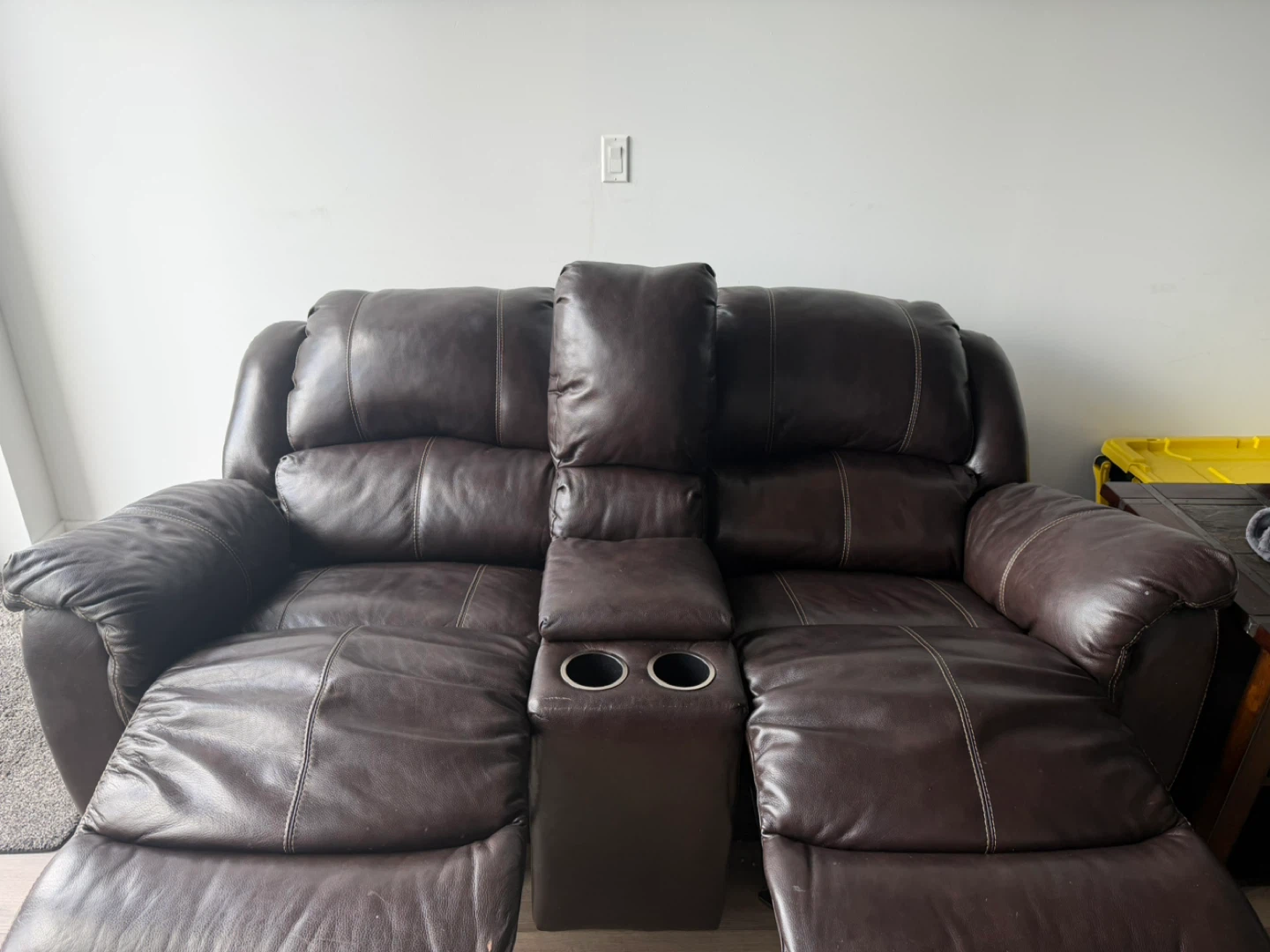 Darvin Italian Leather love seat - photo 2