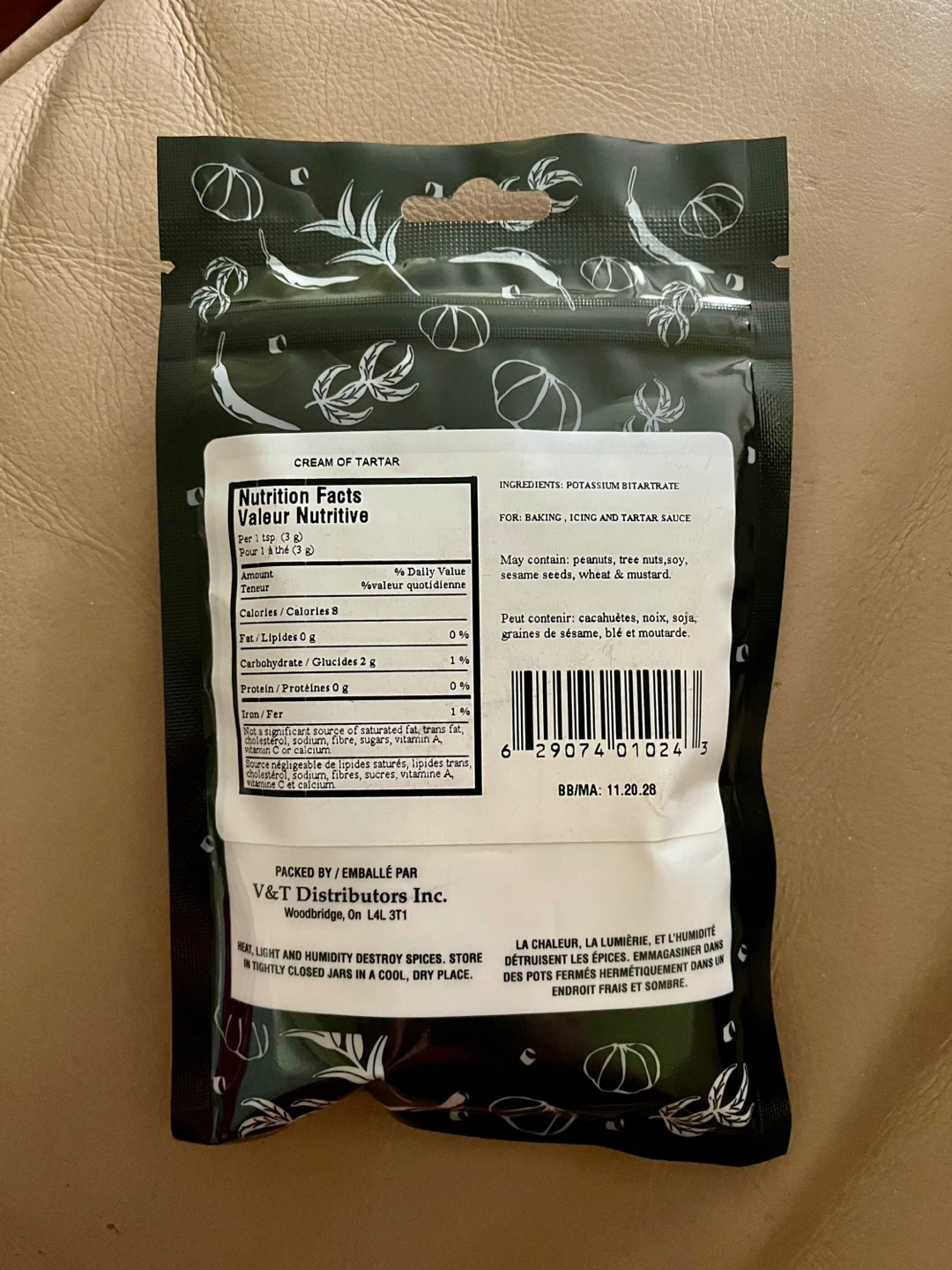 NEW Belle Donne Spices Cream of Tartar 150g - photo 2