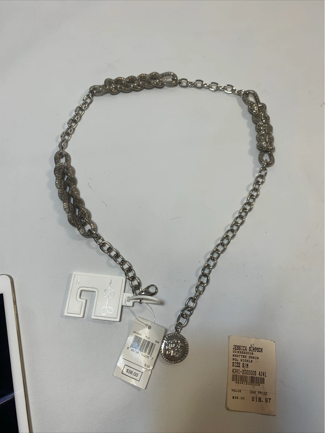 ⚽️Jessica Simpson Knotted Chain Belt S/M
