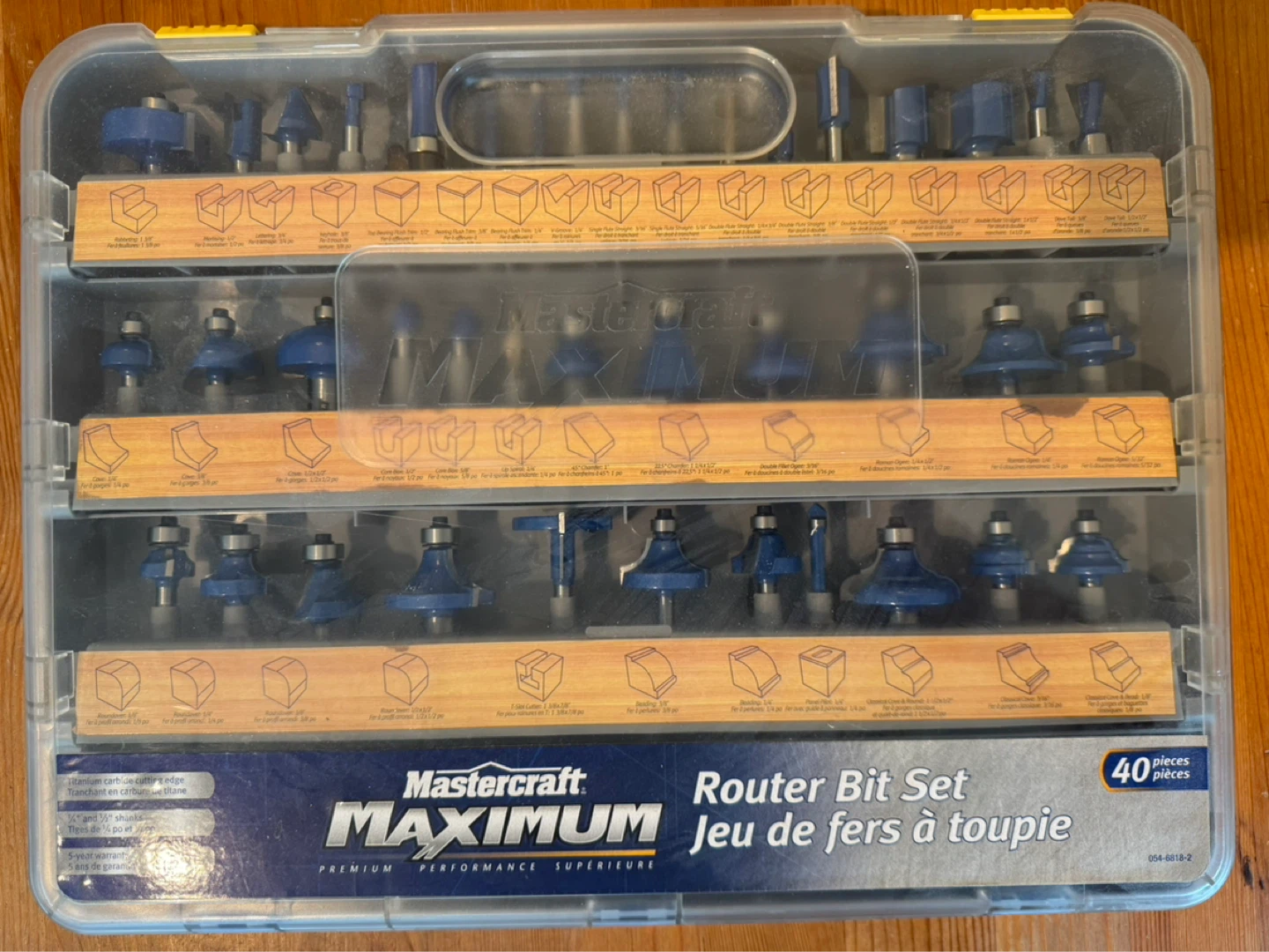 Mastercraft Maximum Router Bit Set - 40 Pieces - photo 2