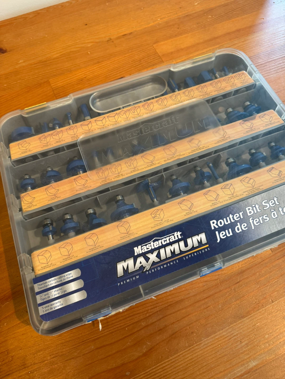 Mastercraft Maximum Router Bit Set - 40 Pieces