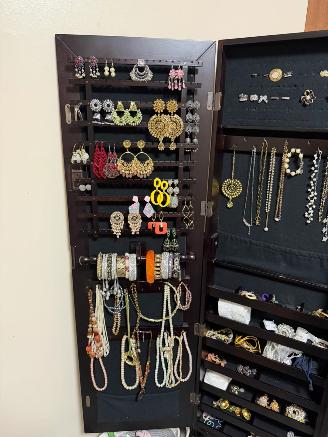 Standing Jewelry Armoire with Mirror - photo 4