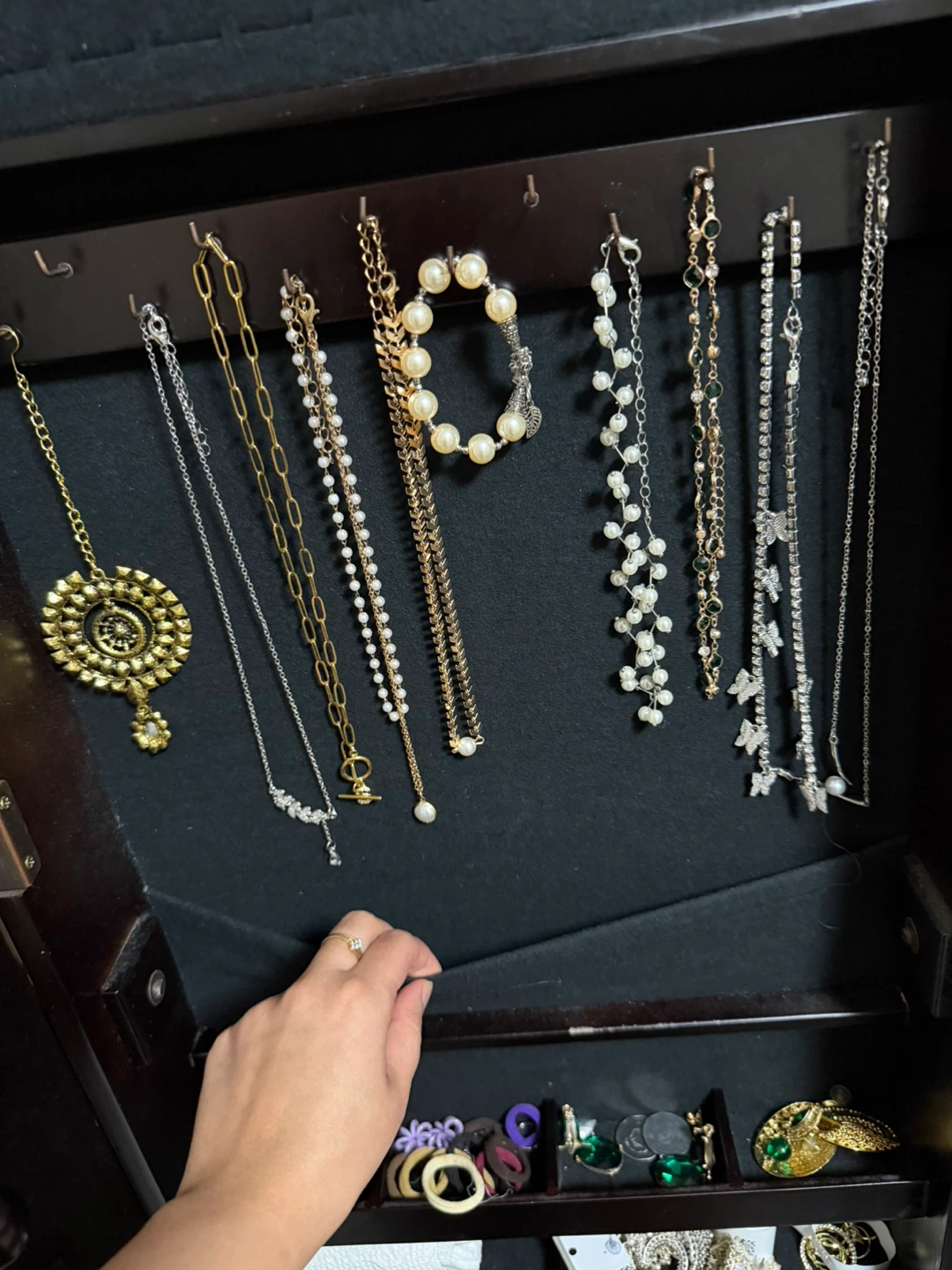 Standing Jewelry Armoire with Mirror - photo 2