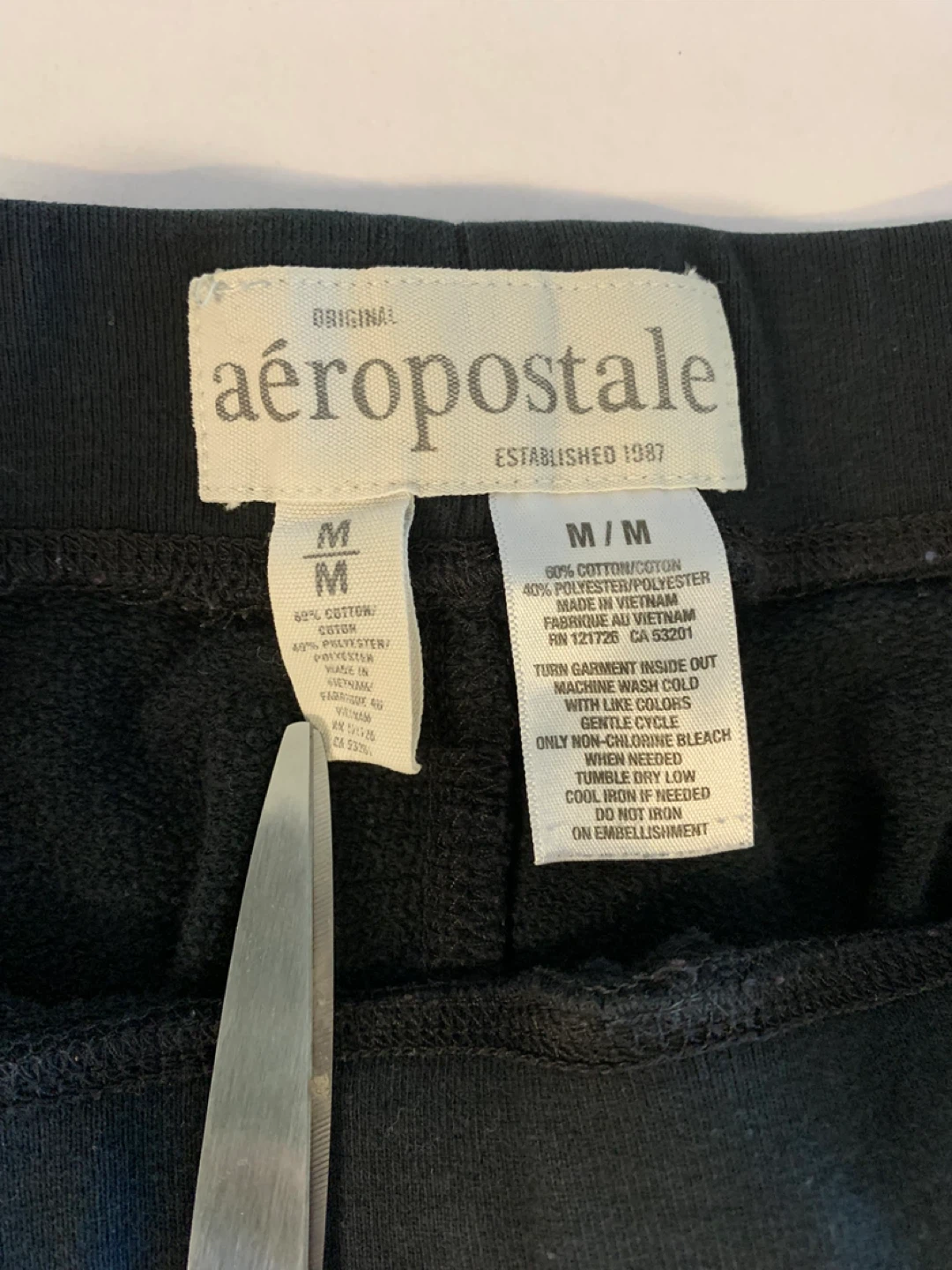 ⚽️ Aeropostale Black Sweatpants M/M - photo 3