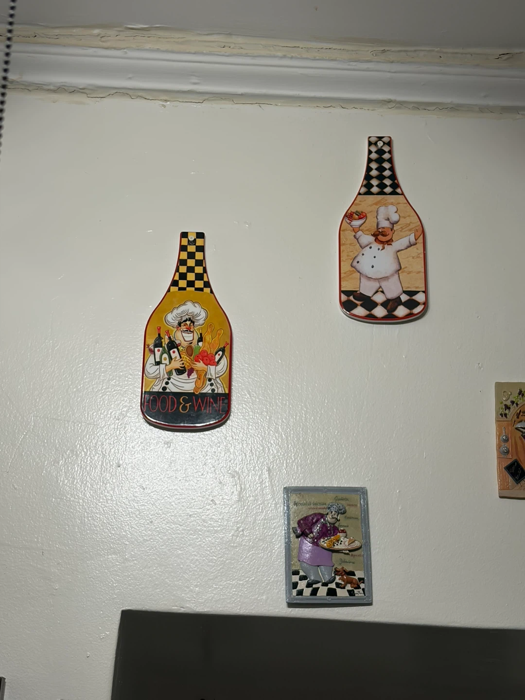 Framed Chef with Linguine Wall Art - photo 5