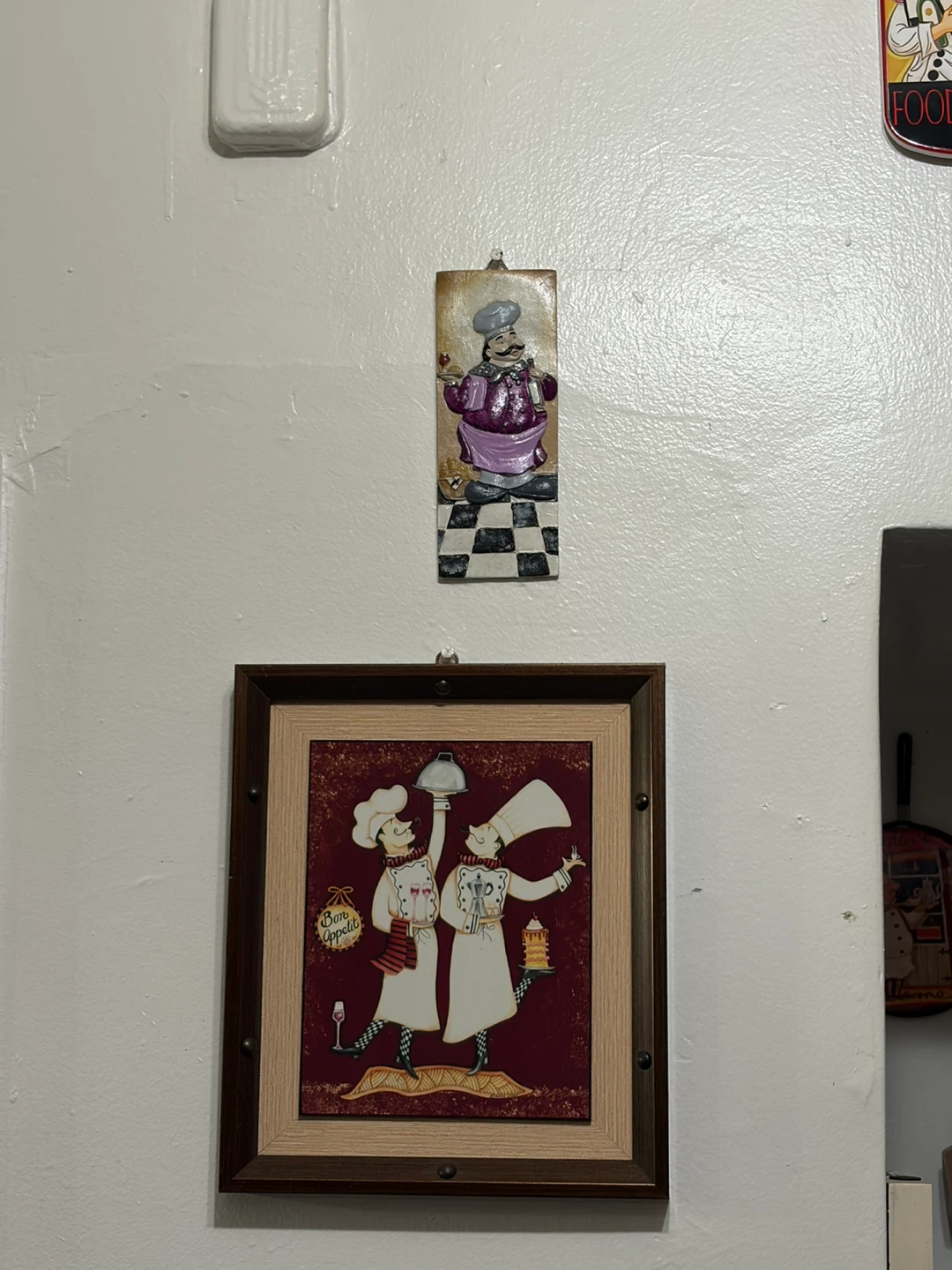 Framed Chef with Linguine Wall Art - photo 4