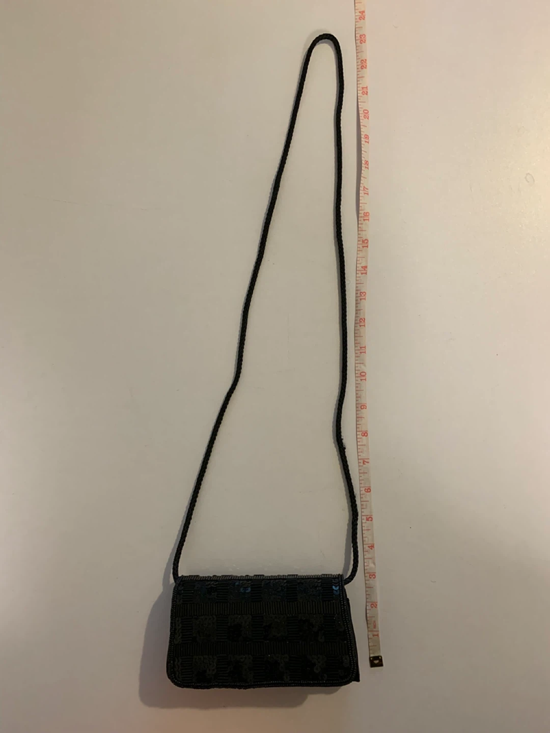 ⚽️ Black Beaded Clutch Purse Strap - photo 4