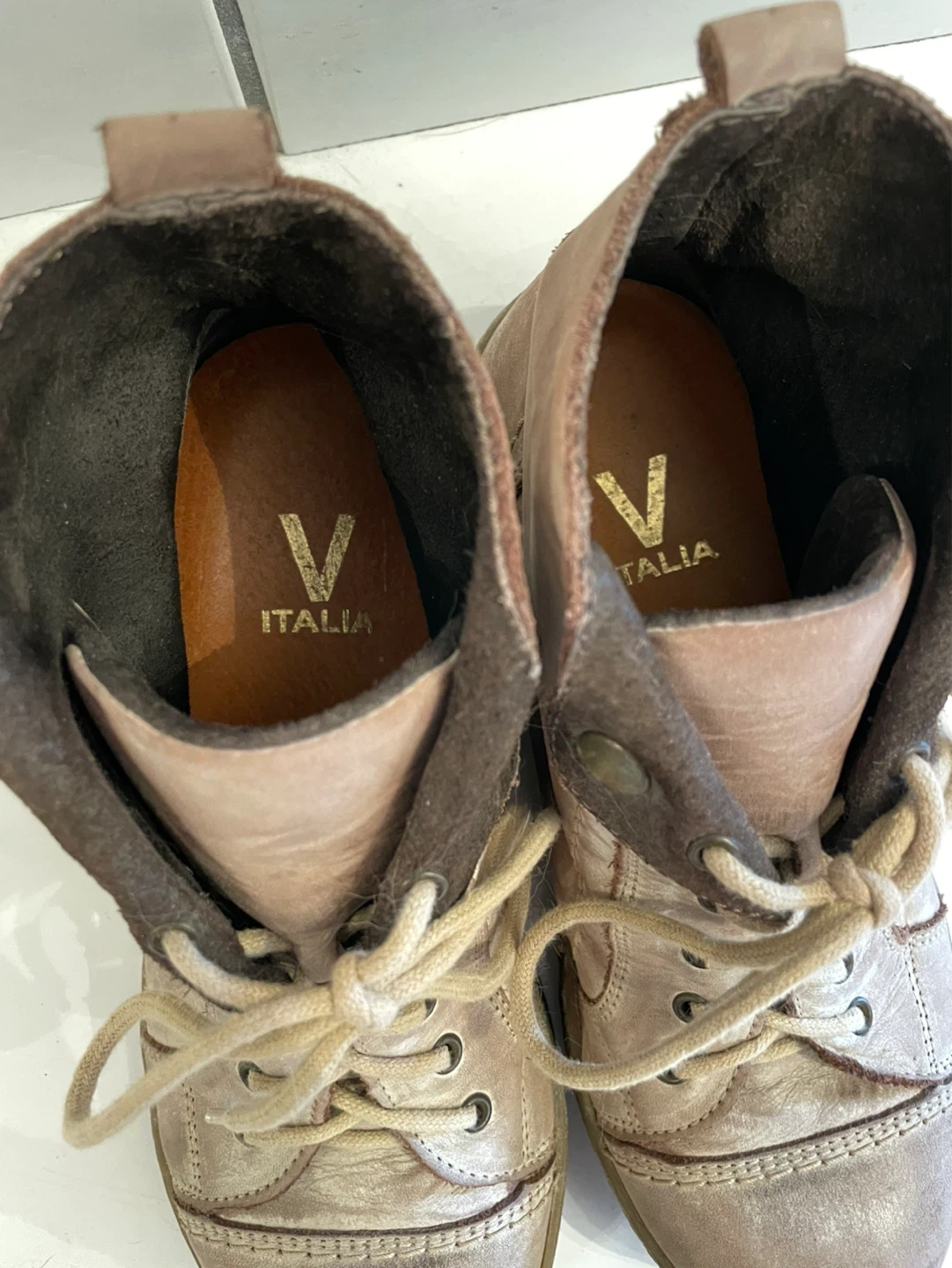 V Italia Leather Ankle Boots ⚽ - photo 3