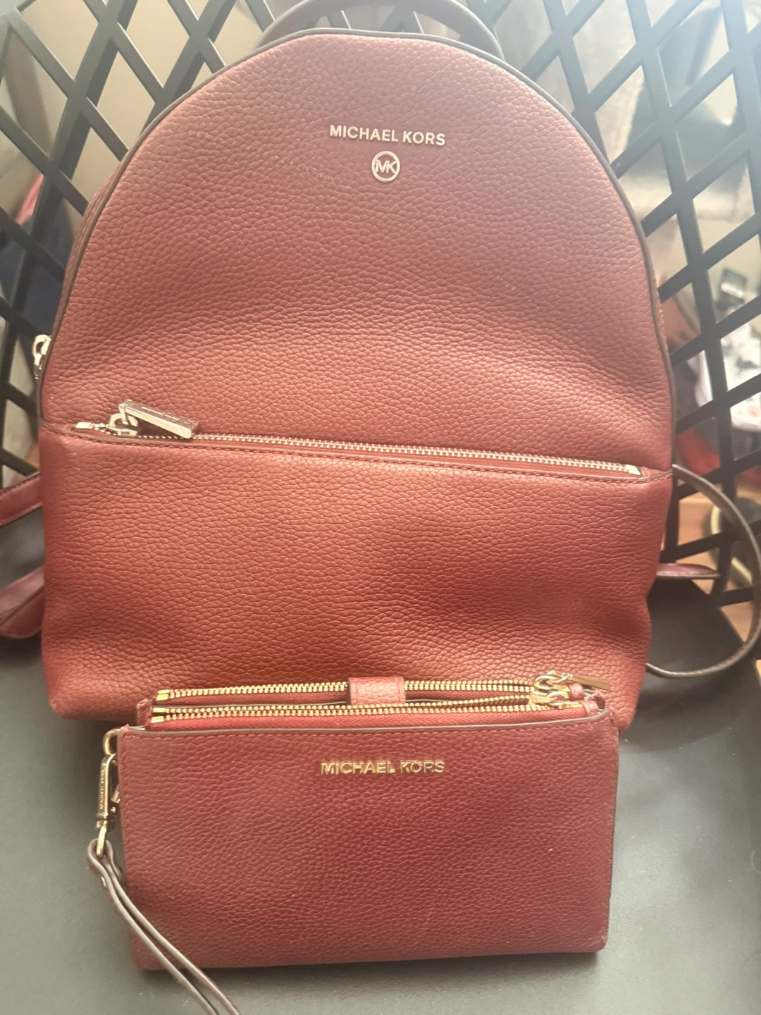 Michael Kors Backpack and Wallet Set ⚽