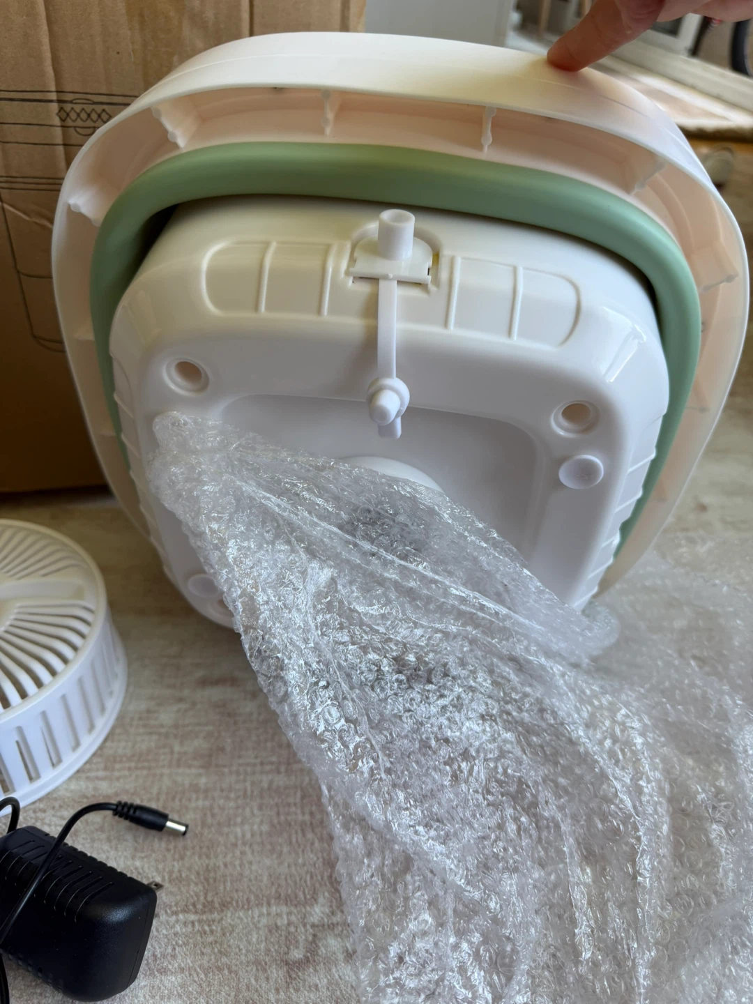 Portable Folding Mini Washing Machine with Fan & Adapter - photo 3