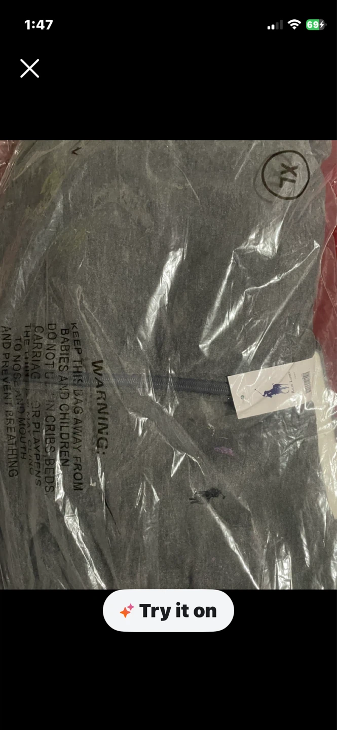 Polo Ralph Lauren Hoodie XL Grey