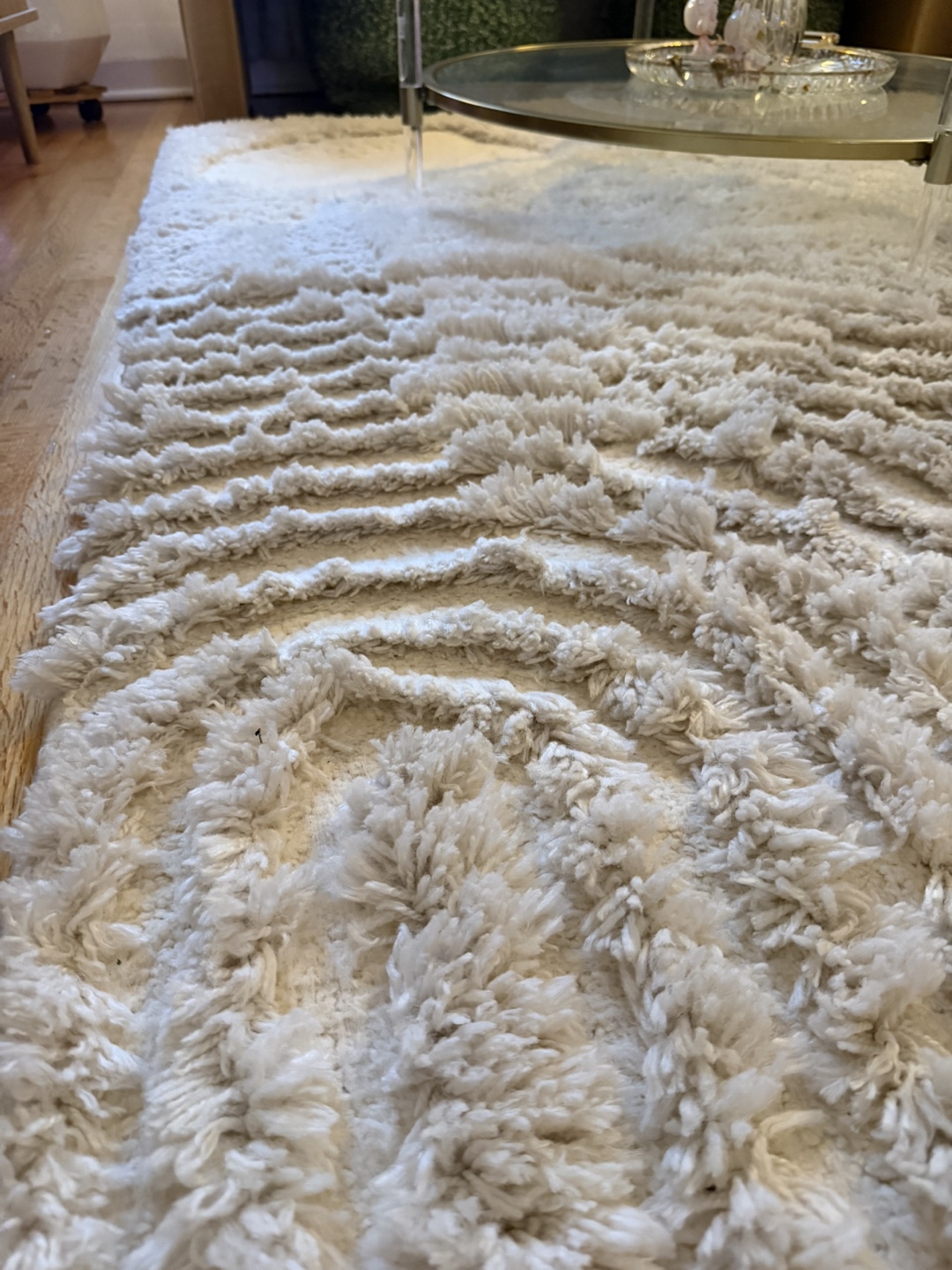 Cream Textured Area Rug - photo 3