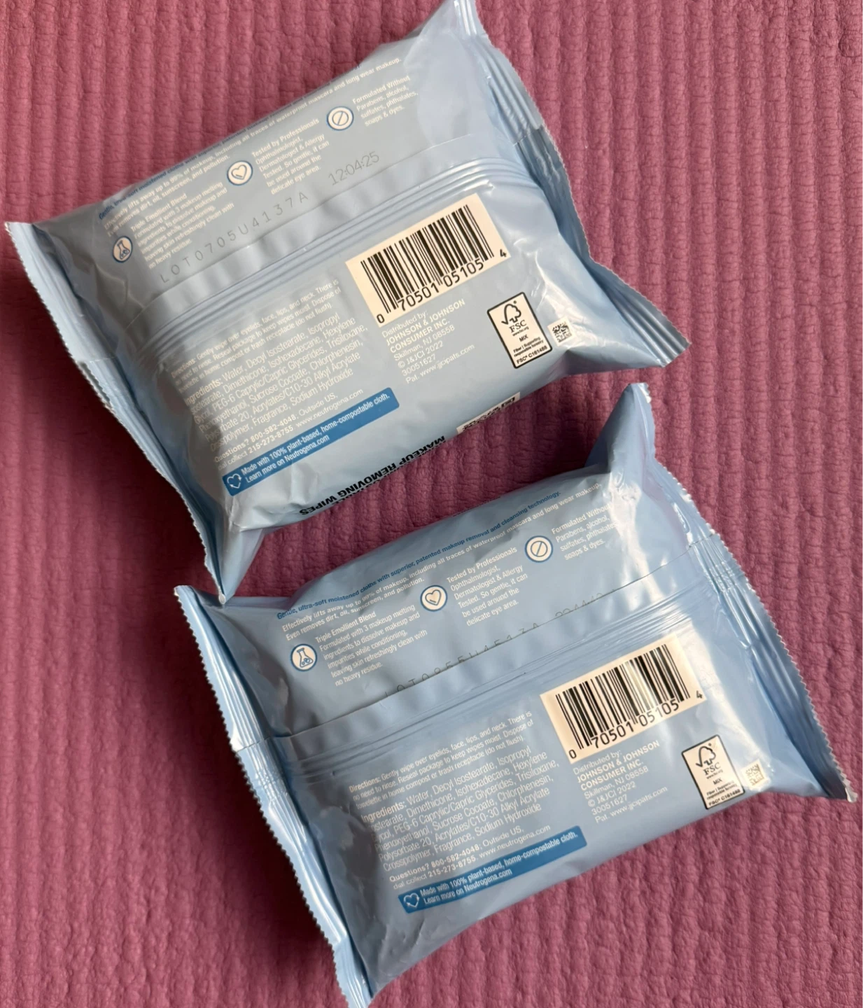 NEW⚽️Neutrogena Makeup Remover-2 pack - photo 2
