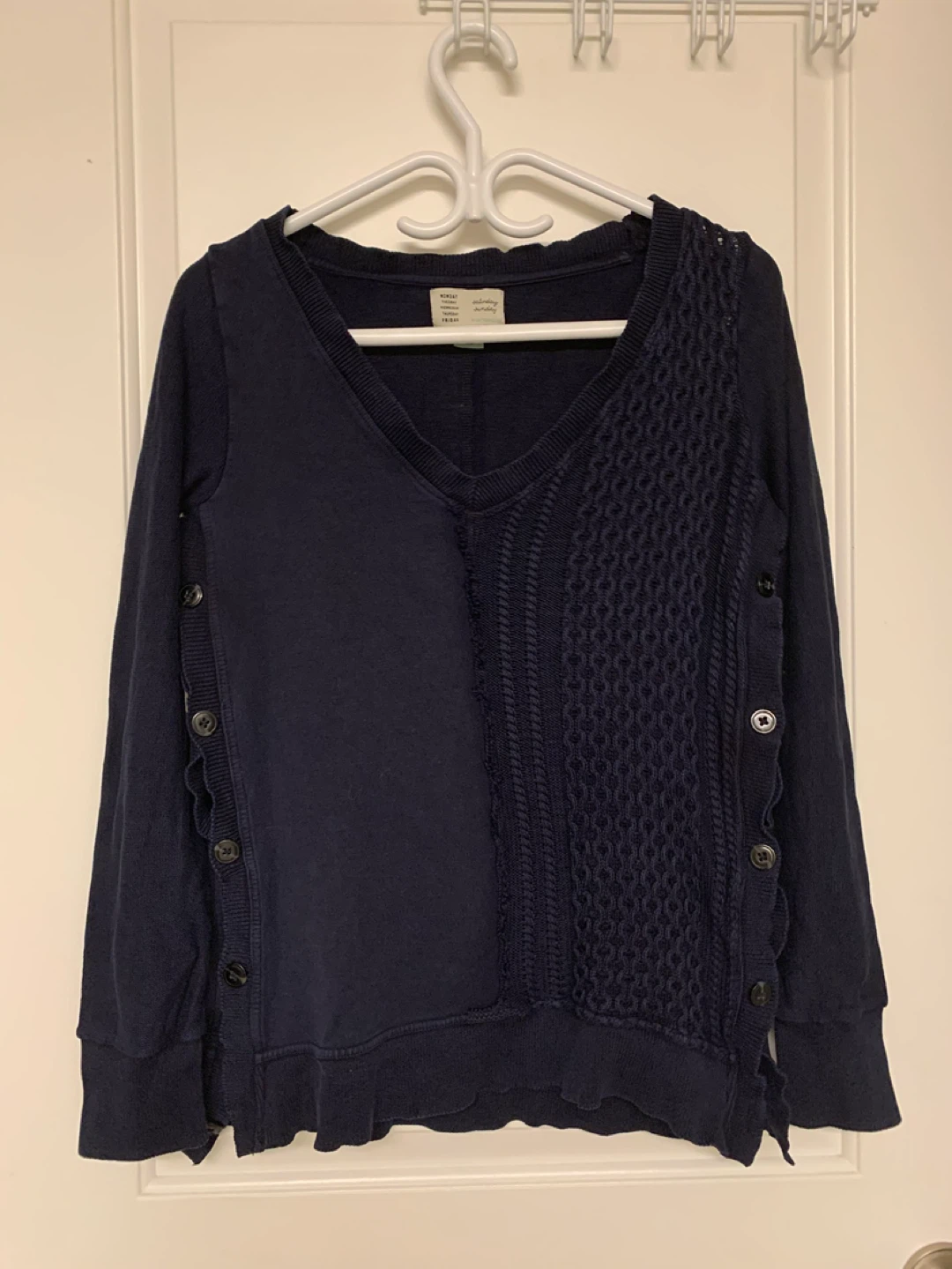 ⚽️ Saturday Sunday by Anthropologie Button-Side Sweatshirt