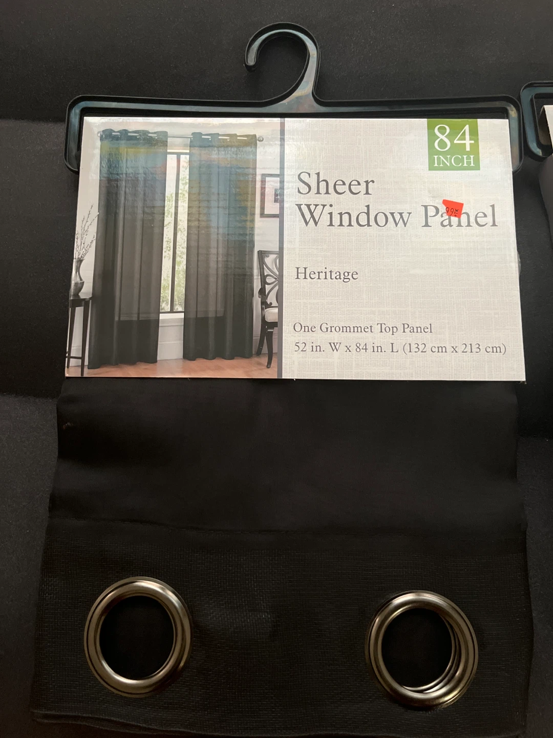 Heritage 84 Inch Sheer Window Panel - photo 2
