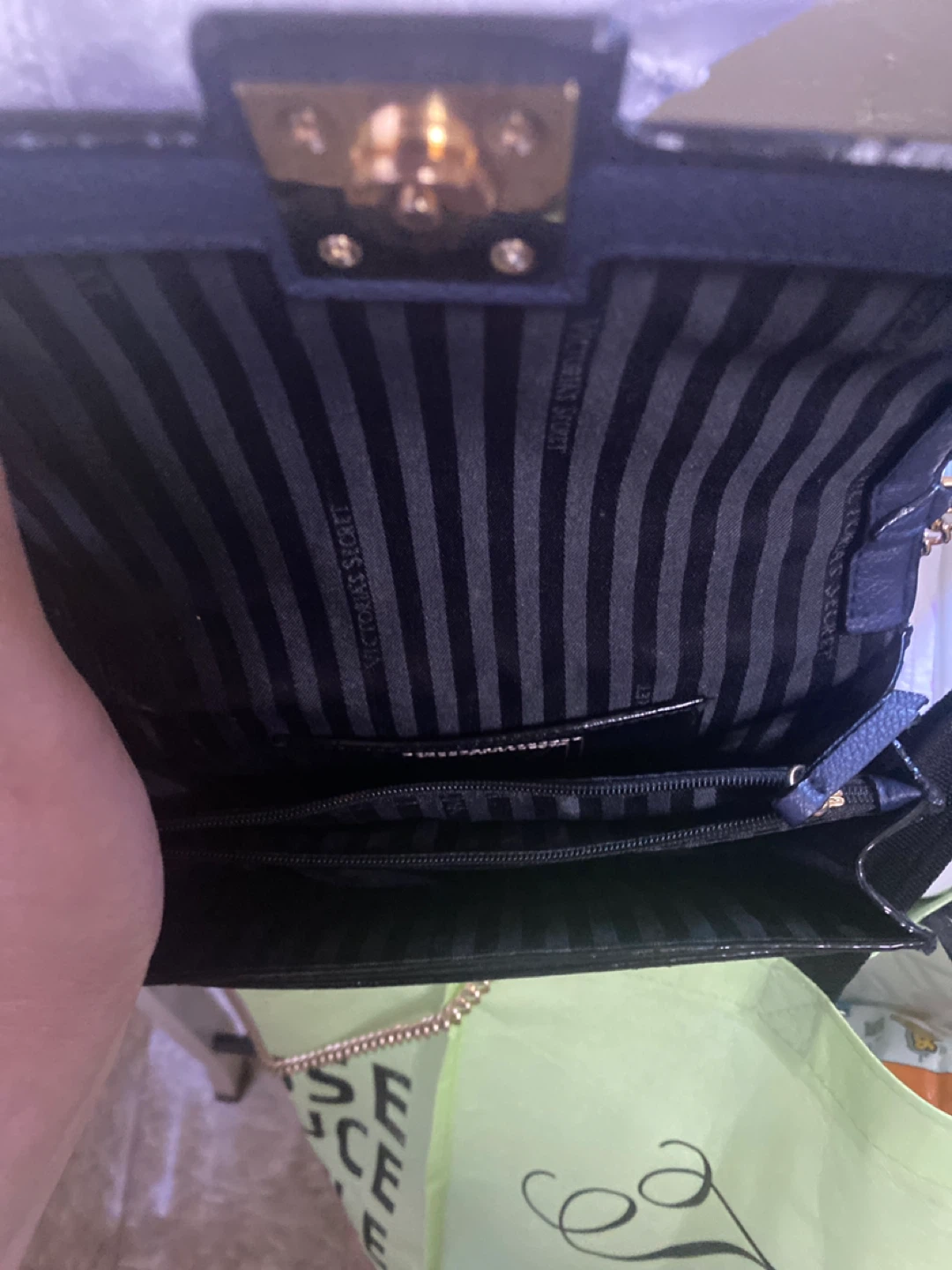 Victoria's Secret Navy Blue Crossbody Bag