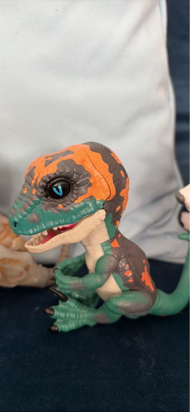 Dinosaur Toy - Green, Orange and Grey ⚽️