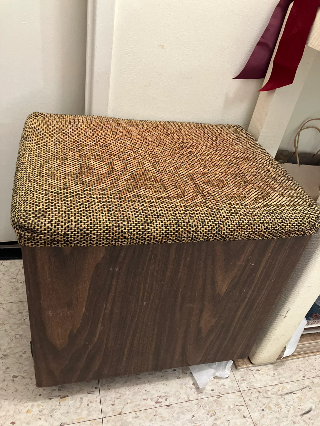 Vintage Storage Ottoman