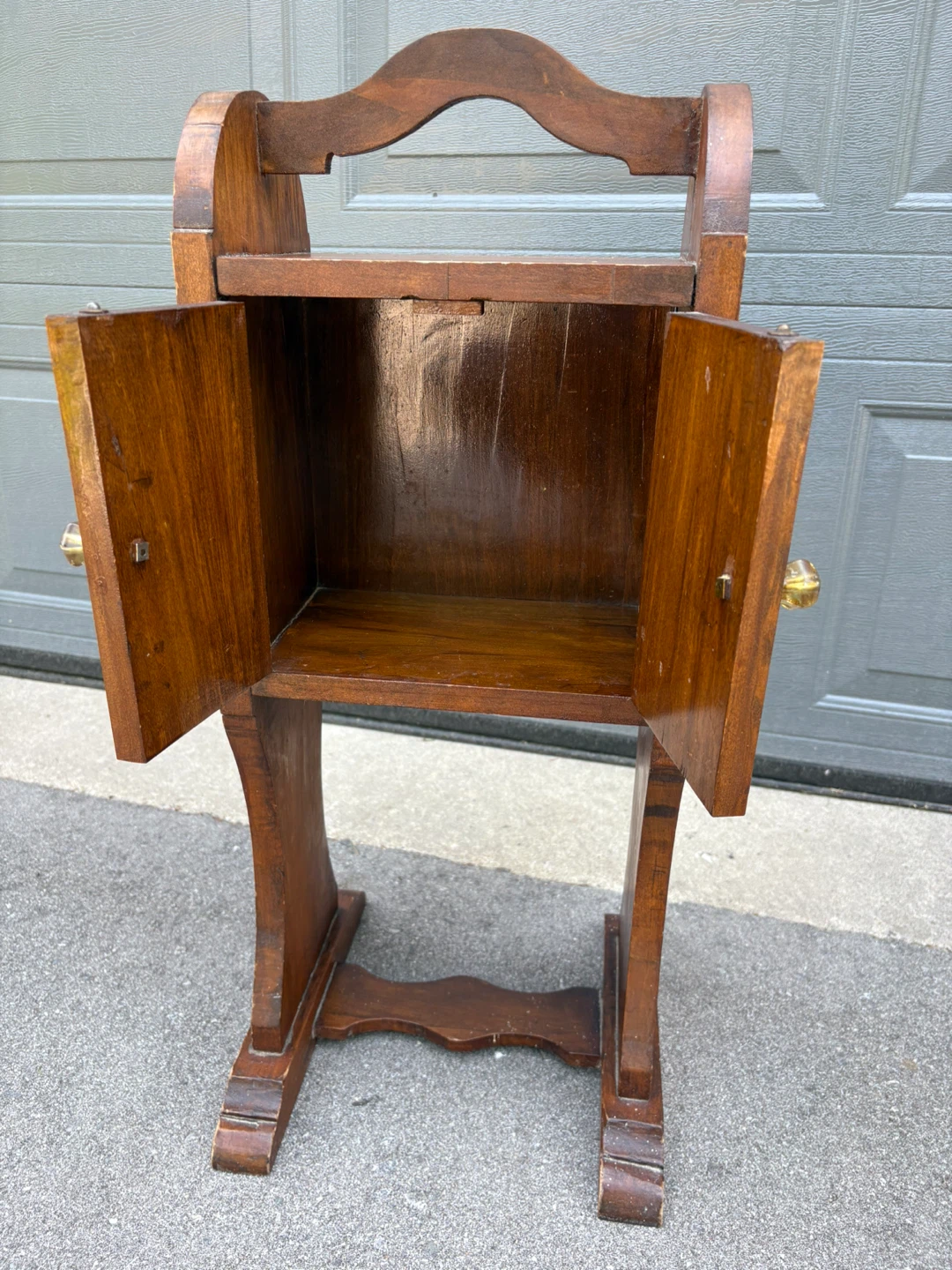 Vintage Wooden Side Table Cabinet - photo 5