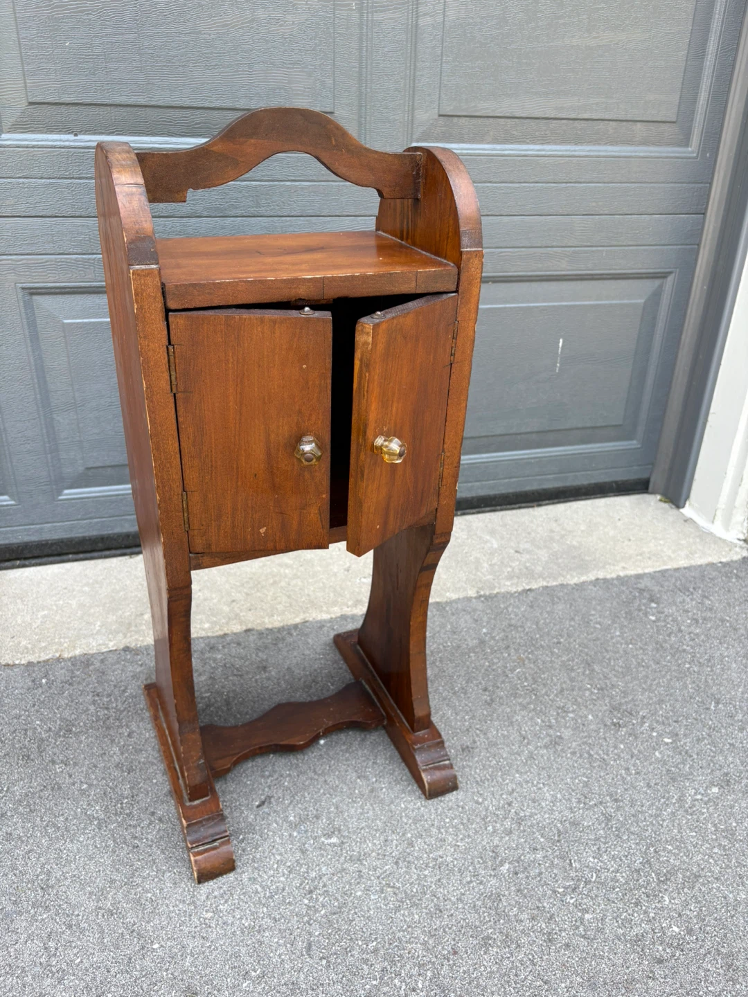 Vintage Wooden Side Table Cabinet - photo 4