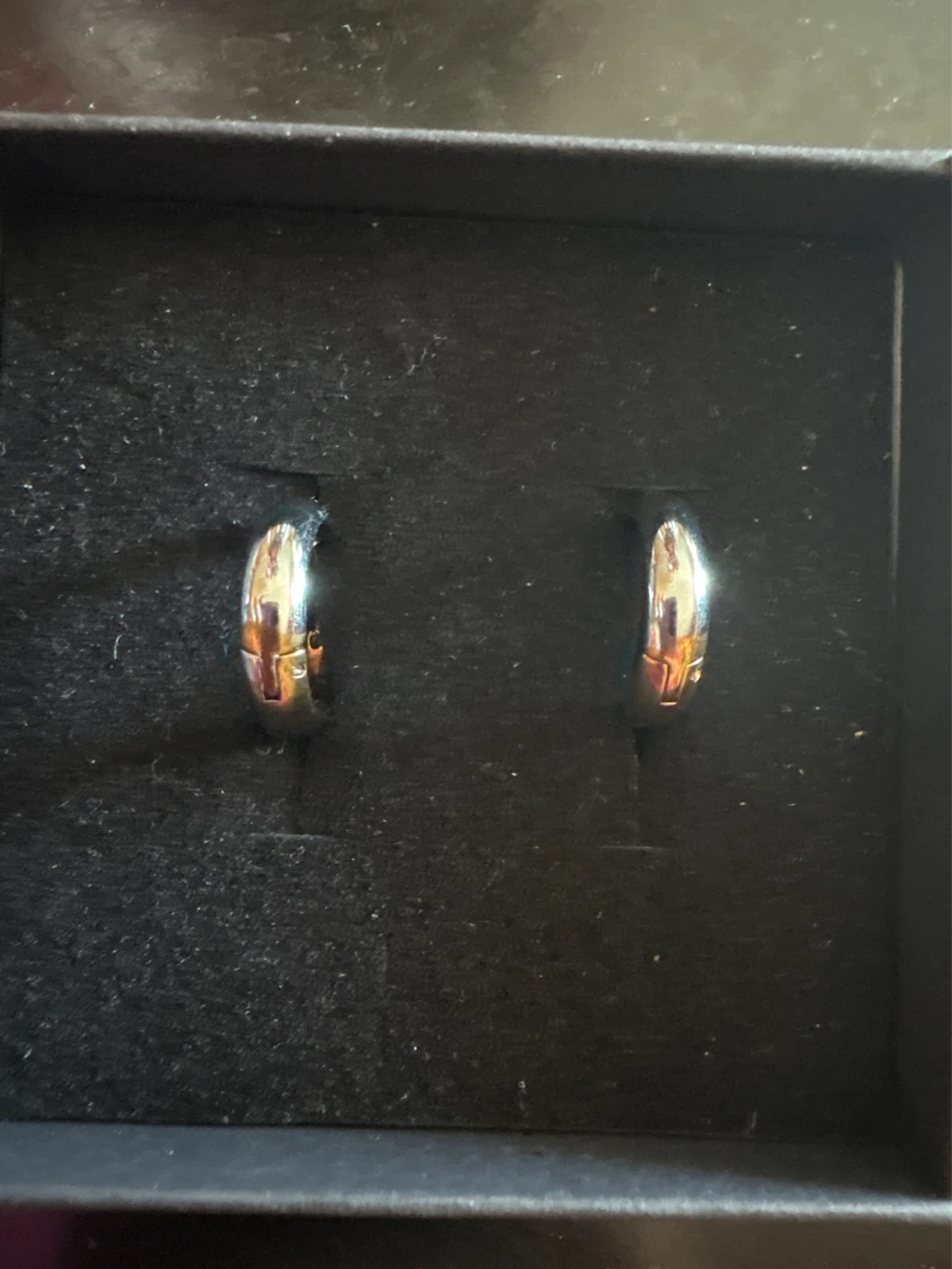 18K Gold SS Two Tone Hoop Earrings ⚽️