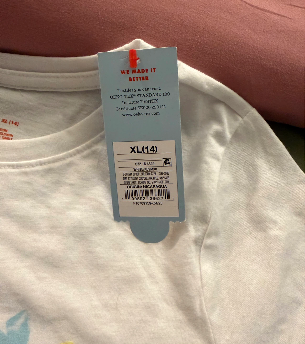 Cat & Jack Girls XL(14) White Fruit Graphic T-Shirt - photo 2