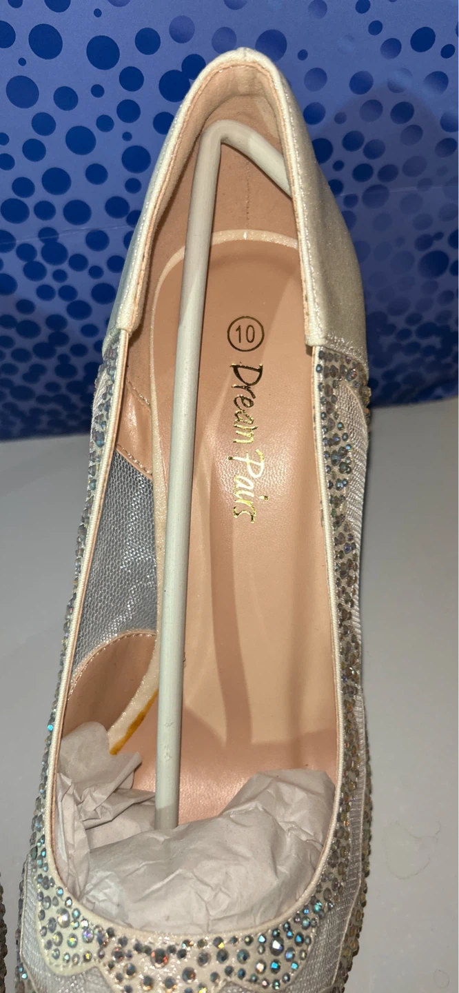 Dream Pairs Embellished Peep Toe Heels - photo 5