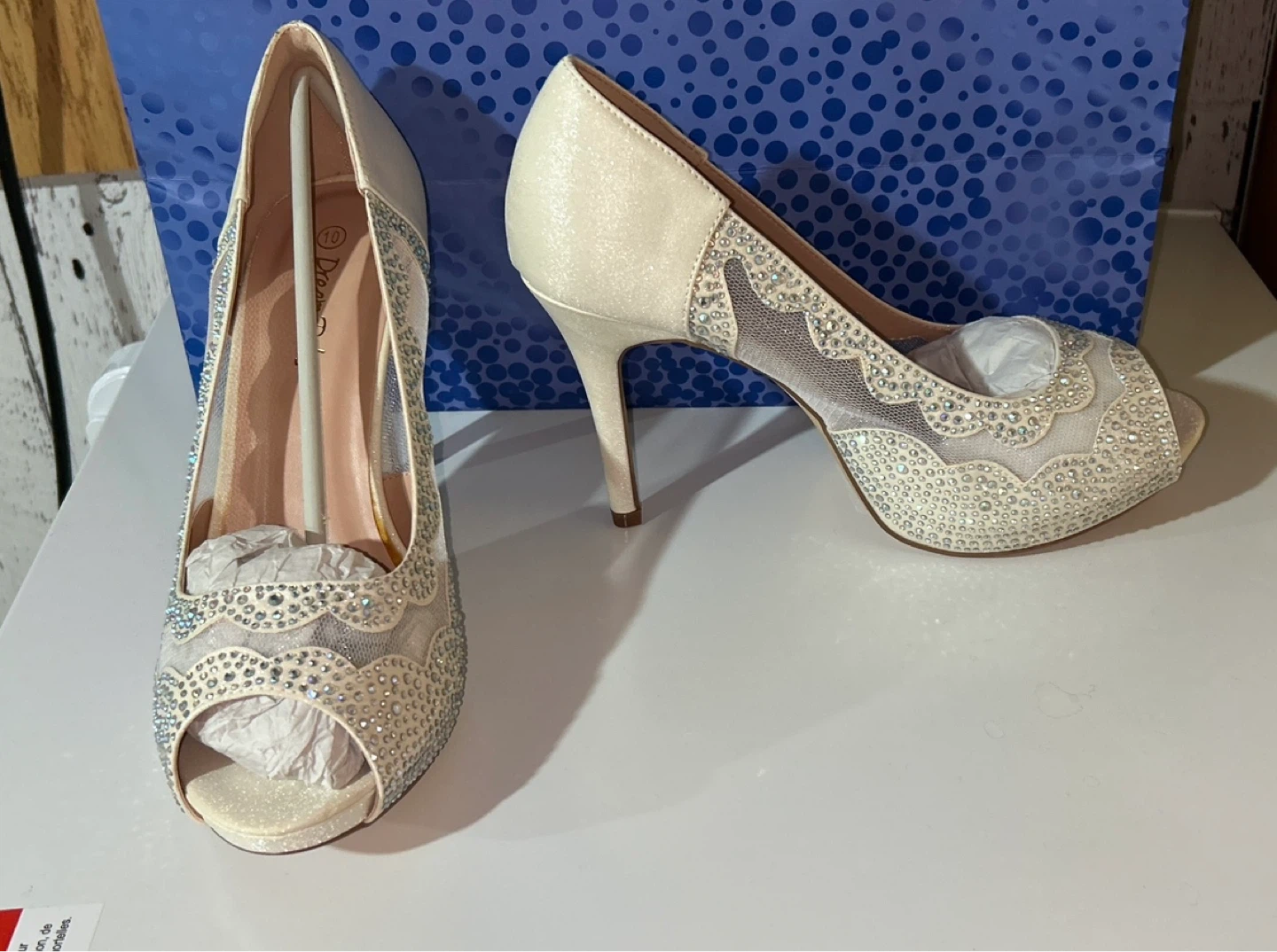 Dream Pairs Embellished Peep Toe Heels - photo 2
