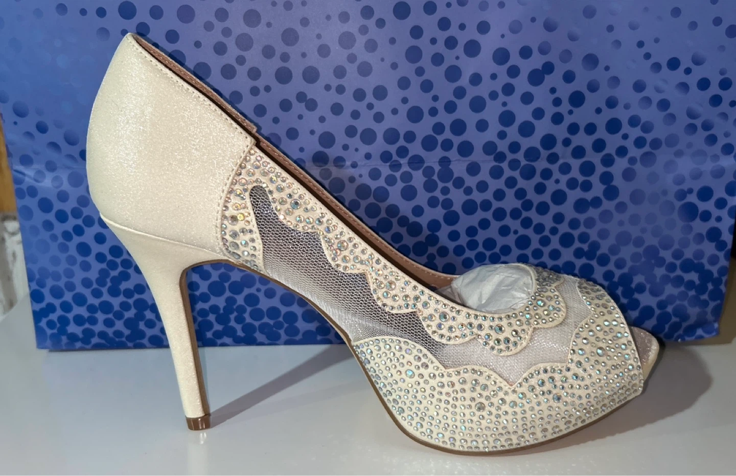 Dream Pairs Embellished Peep Toe Heels - photo 3
