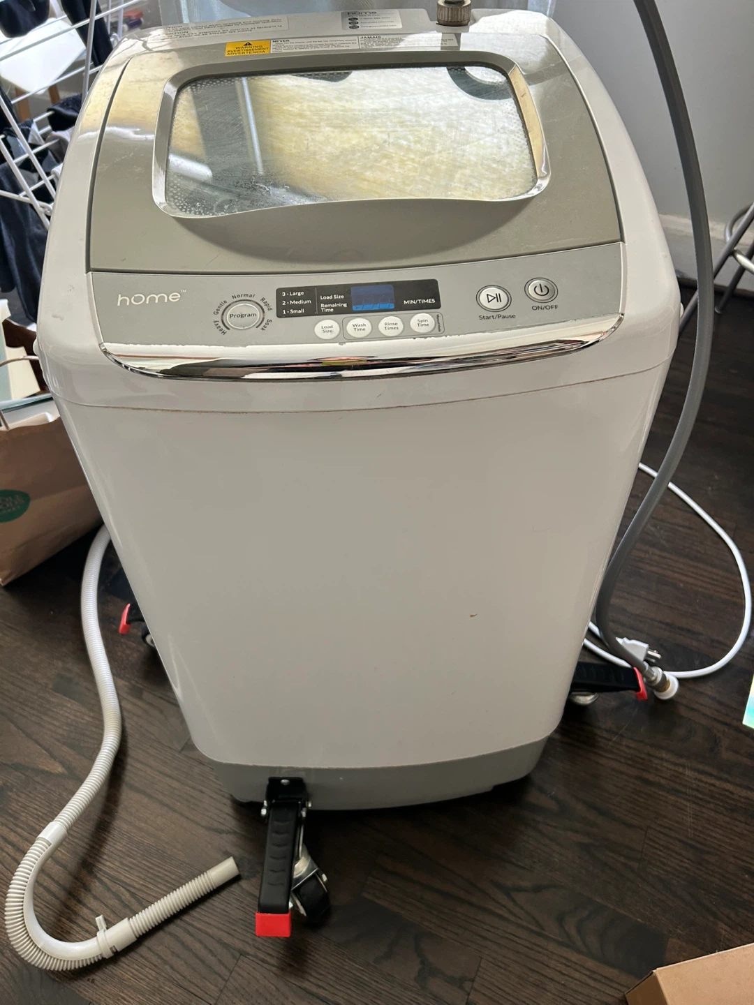 Portable washing machine with sink hook up