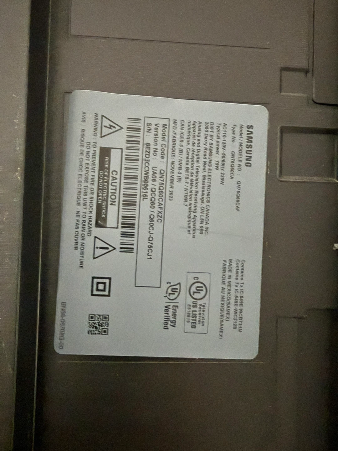 Samsung QN75Q60CA QLED 4K Smart TV - photo 3