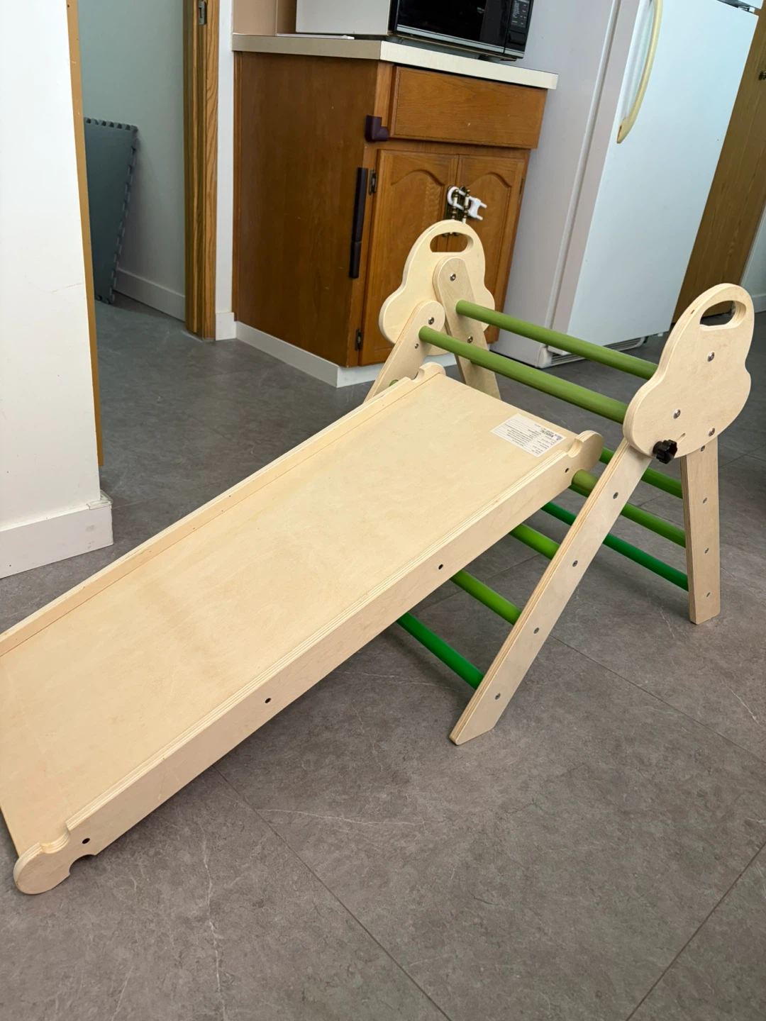 Wooden Pikler Triangle with Slide and Rocker - photo 2
