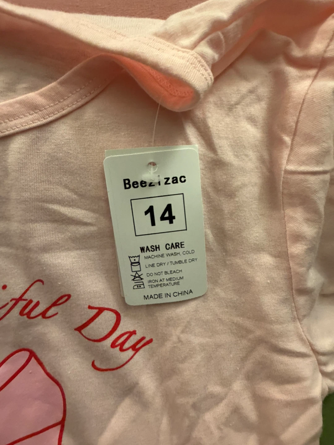 Beezizac Pink Pajama Set Size 14 - photo 3