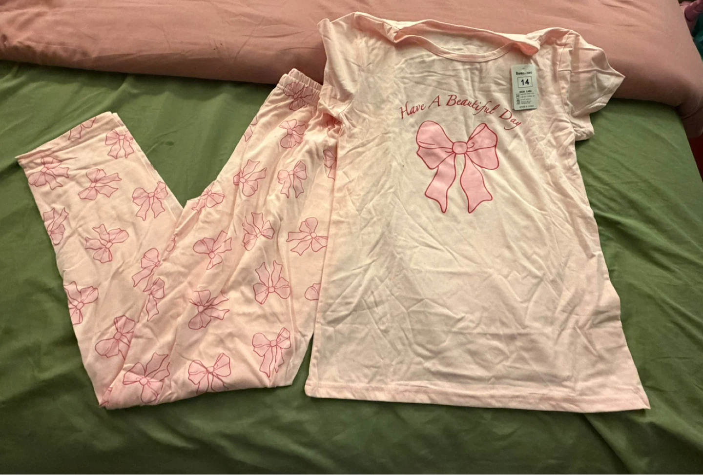Beezizac Pink Pajama Set Size 14 - photo 2